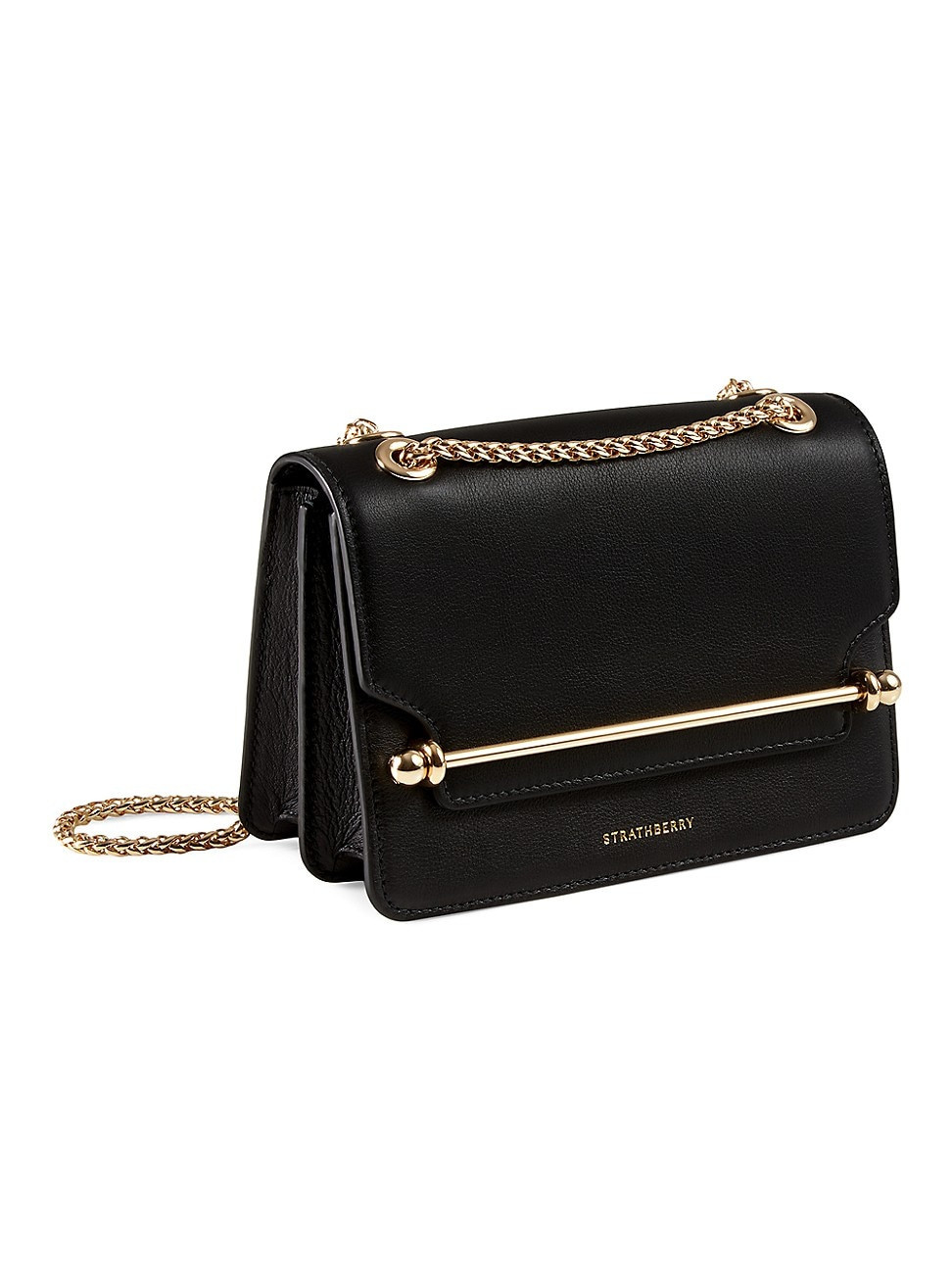 Women's Mini East/West Leather Shoulder Bag - Black | Saks Fifth Avenue