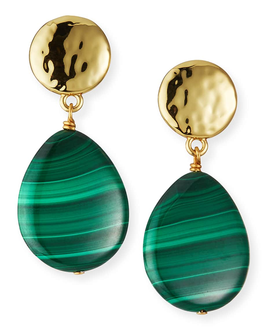 NEST Jewelry Malachite Teardrop Earrings | Neiman Marcus