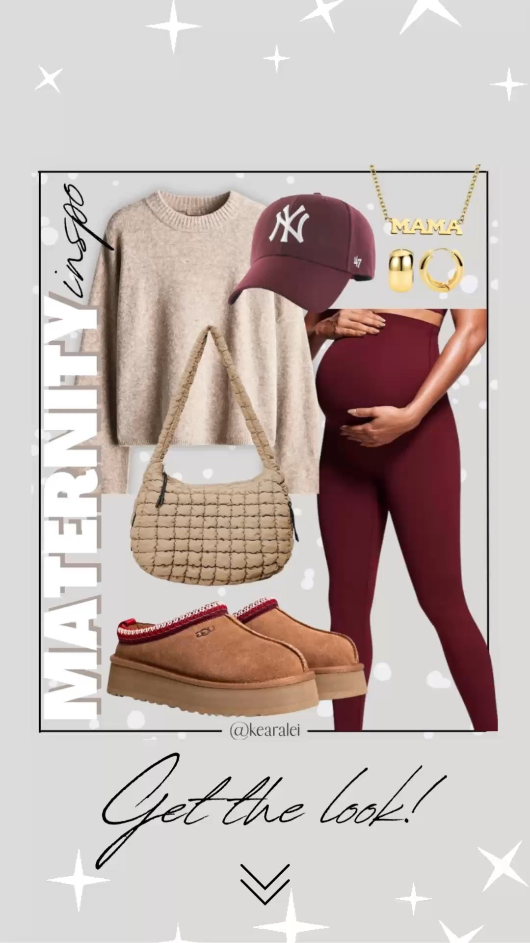 Fall maternity outfits pregnancy outfit idea maternity clothes maroon burgundy red maternity leggings over the bump with oversized tan round neck sweater and ugg tazz platform slippers look alikes maroon baseball hat cap New York Yankees 47 brand hat tan beige camel brown quilted puffer purse  carryall tote bag Amazon fall outfits affordable baby bump style || #maternity #outfits #outfit #cardigan #coatigan #amazon #pinkblush #motherhood #bump #pregnancy #pregnant
.
.
.
baby shower dress, Maternity Dresses, Maternity, over the bump, motherhood maternity, pinkblush, mama shirt sweatshirt pullover, hospital bag, nursery, maternity photos, baby moon, pregnancy, pregnant, maternity leggings, maternity tops, diaper bag, mama necklace, baby boy, baby girl outfits, newborn, mom, 

Amazon fashion, teacher outfits, business casual, casual outfits, neutrals, street style, Midi skirt, Maxi Dress, Swimsuit, Bikini, Travel, skinny Jeans, Puffer Jackets, Concert Outfits, Cocktail Dresses, Sweater dress, Sweaters, cardigans Fleece Pullovers, hoodies, button-downs, Oversized Sweatshirts, Jeans, High Waisted Leggings, dresses, joggers, fall Fashion, winter fashion, leather jacket, Sherpa jackets, Deals, shacket, Plaid Shirt Jackets, apple watch bands, lounge set, Date Night Outfits, Vacation outfits, Mom jeans, shorts, sunglasses, Disney outfits, Romper, jumpsuit, Airport outfits, biker shorts, Weekender bag, plus size fashion, Stanley cup tumbler, Target, Abercrombie and fitch, Amazon, Shein, Nordstrom, H&M, forever 21, forever21, Walmart, asos, Nordstrom rack, Nike, adidas, Vans, Quay, Tarte, Sephora, lululemon, free people, j crew jcrew factory, old navy

#LTKootd #LTKBaby #LTKBump