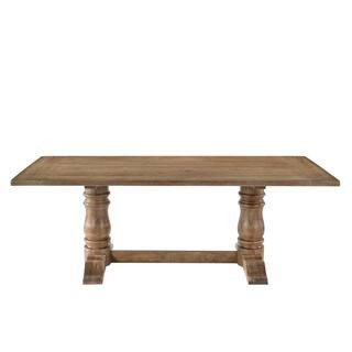 Leventis Weathered Oak Dining Table | The Home Depot