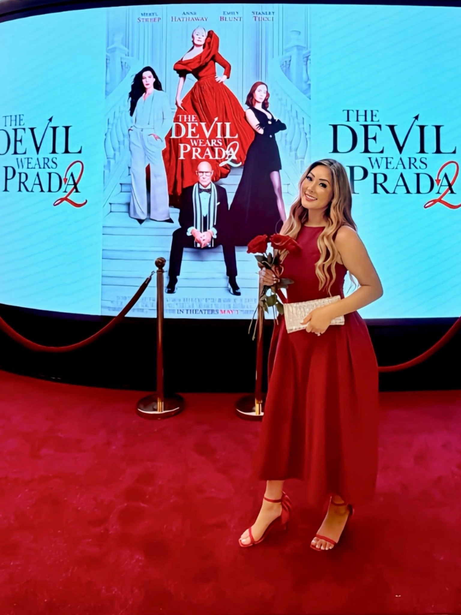 The Devil Wears Prada 2 premiere look, inspired by Anne Hathaway’s own red carpet style.

• Dress is Jewel x Badgley Mischka via @renttherunway.
• Shoes are from Nordstrom B.P.
• Bag is from Aqua by Bloomingdales.

#LTKootd #LTKWedding #LTKSaleAlert