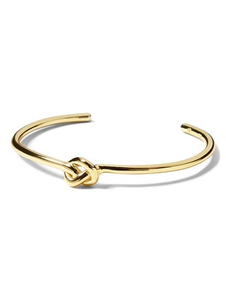 Everyday Luxuries 14k Gold-Plated Knot Cuff | Banana Republic Factory