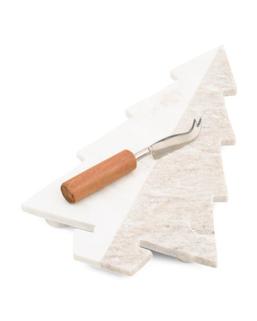 16x9 Christmas Serving Board With Knife | Marshalls