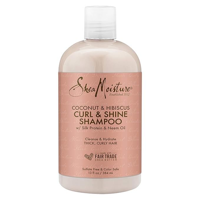 Shea Moisture Coconut Hibiscus Curling Shampoo-13 oz | Amazon (US)