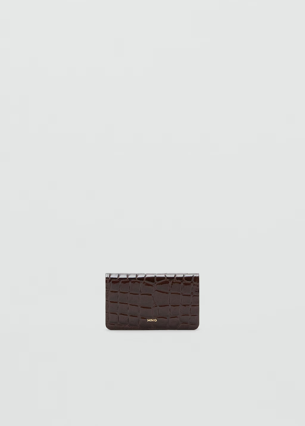 Small shiny croc-effect wallet | Mango (US/MX/AU)