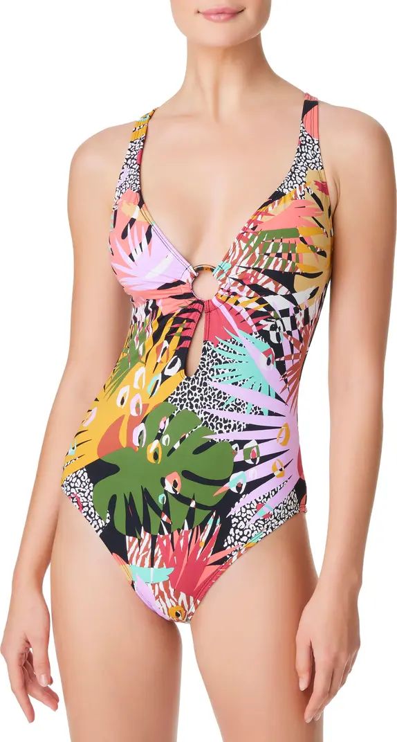 Let's Get Loud Cross Back Mio One-Piece Swimsuit | Nordstrom