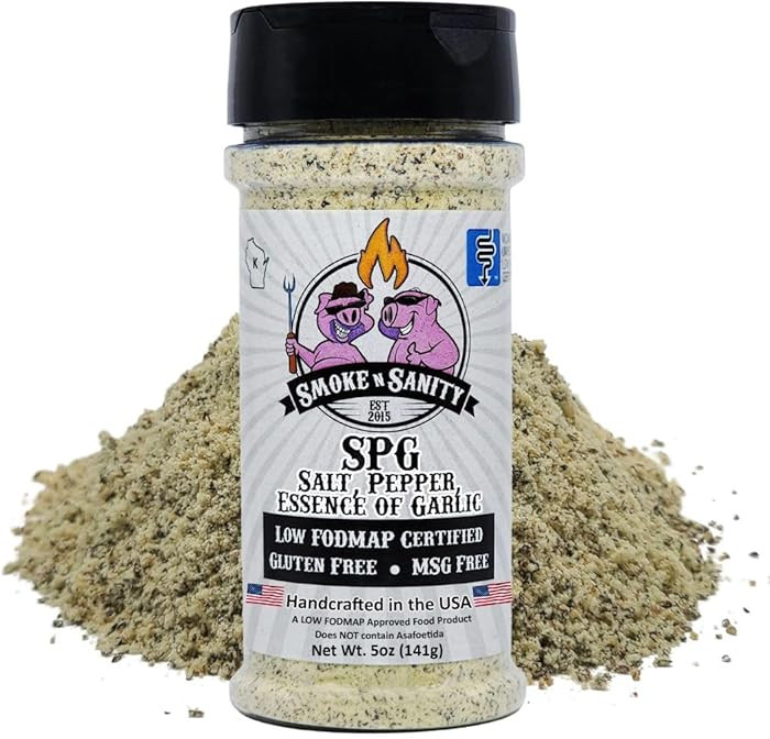 Smoke n Sanity - SPG (Salt, Pepper, Essence of Garlic Salt) Seasoning, Monash Certified Low FODMA... | Amazon (US)
