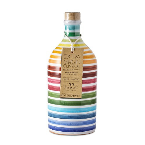 Frantoio Muraglia Extra Virgin Olive Oil, Striped, Set of 2 | Williams-Sonoma