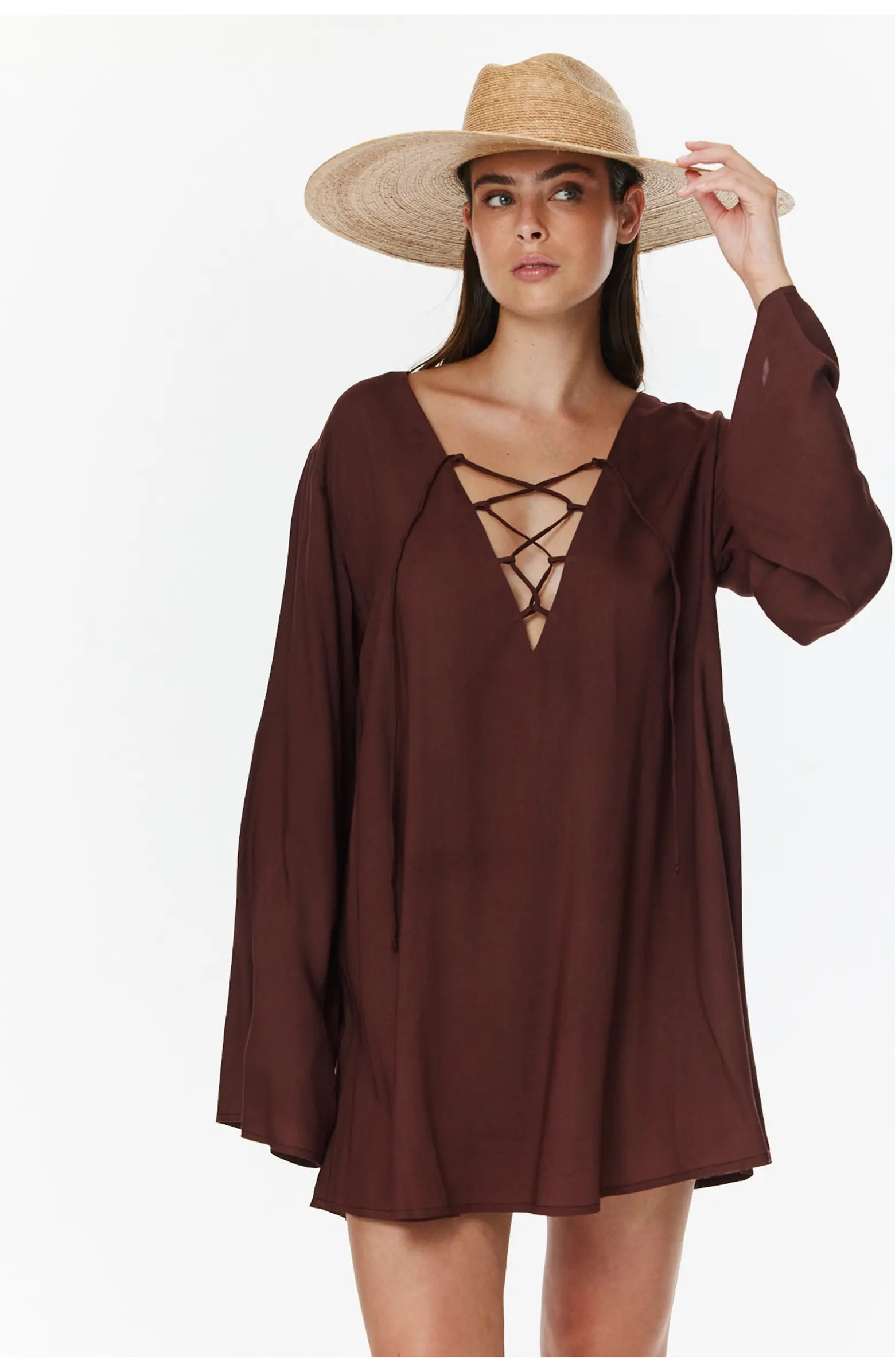 Mist & Sand Mini Dress Cover-Up | Nordstrom