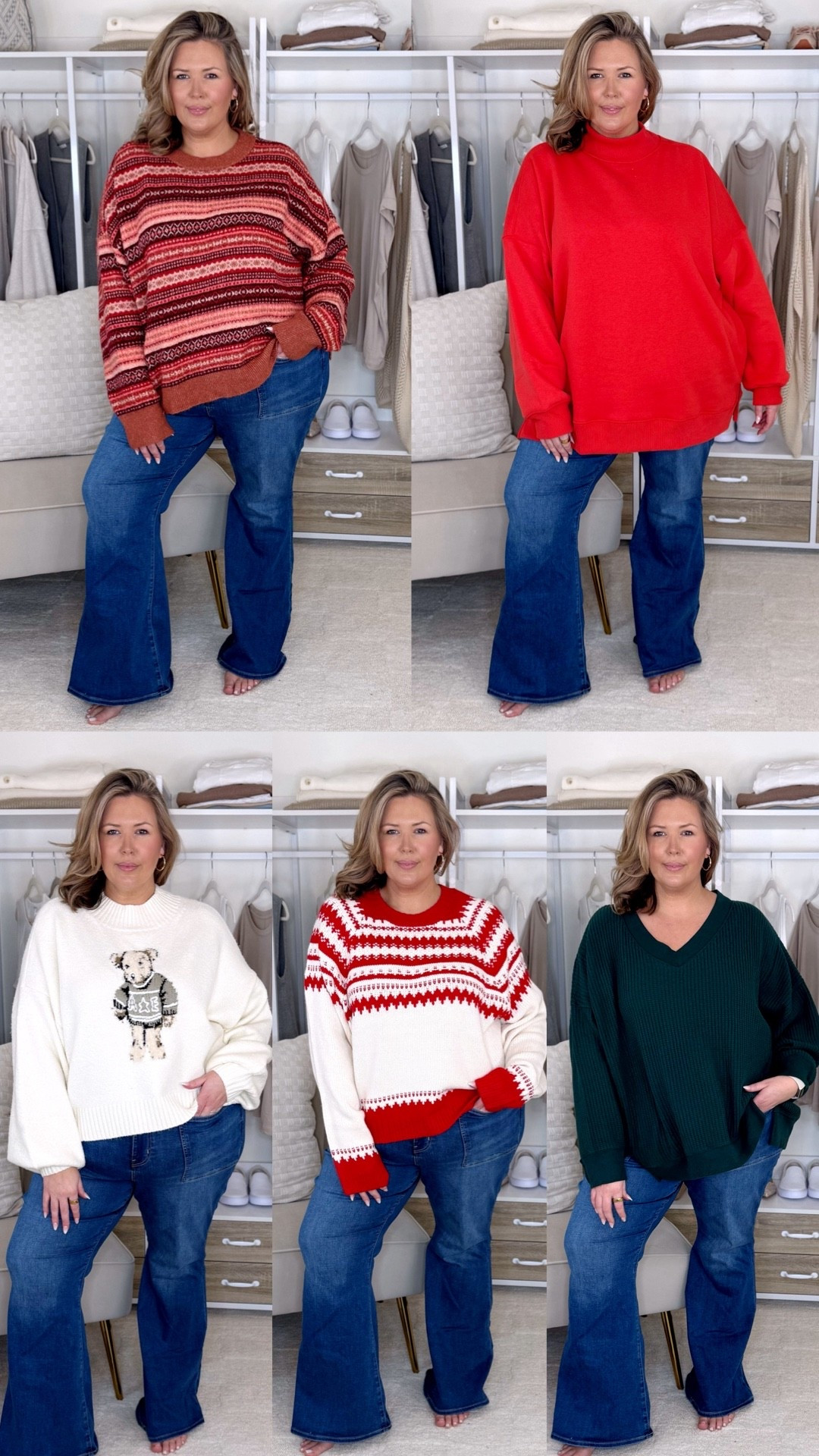 LOVE these new festive finds from @americaneagle !!! Get them in time for the holidays! Wearing an XXL in all tops, they run generous! Wearing a size 20 in the jeans! #AEPartner #AEJeans

Plus size fashion, midsize fashion, ootd, holiday sweaters, american eagle haul, american eagle jeans, everyday outfit ideas, comfy casual

#LTKPlusSize #LTKHoliday #LTKMidsize