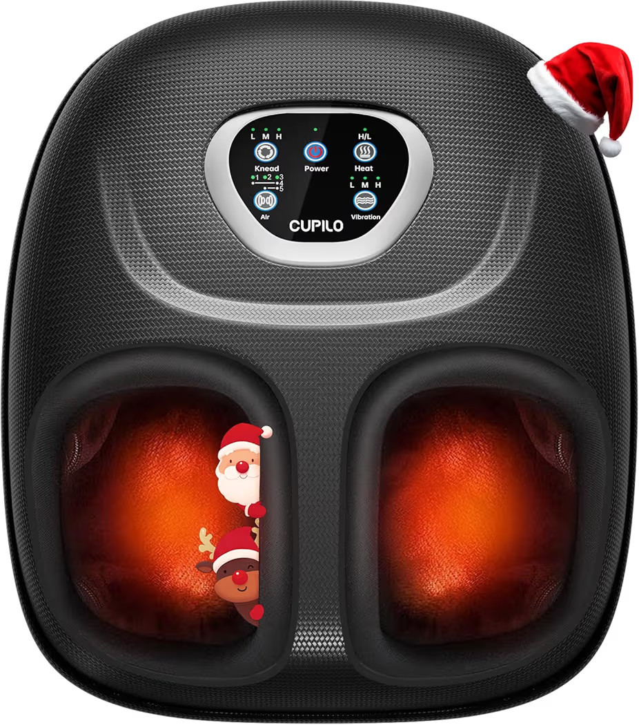 Foot Massager FSA Eligible HSA, Feet Massager with Heat for Plantar Fasciitis Relief, 5 Levels Co... | Amazon (US)