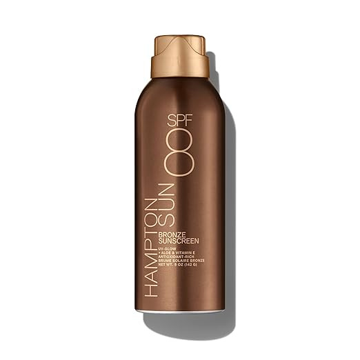 Hampton Sun SPF 8 Bronze Continuous Mist Sunscreen | Sunbathing Enhancer | Touch of Warm Bronze f... | Amazon (US)
