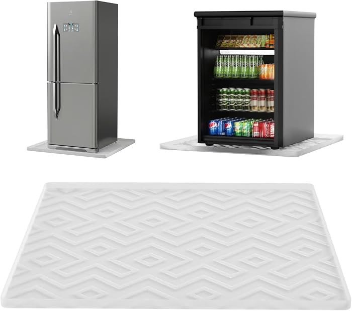 Mini Fridge Silicone Mat - 19.7"x19.7"x0.47" Non-Slip, Spill-Proof, Drip Prevention | Ideal for R... | Amazon (US)
