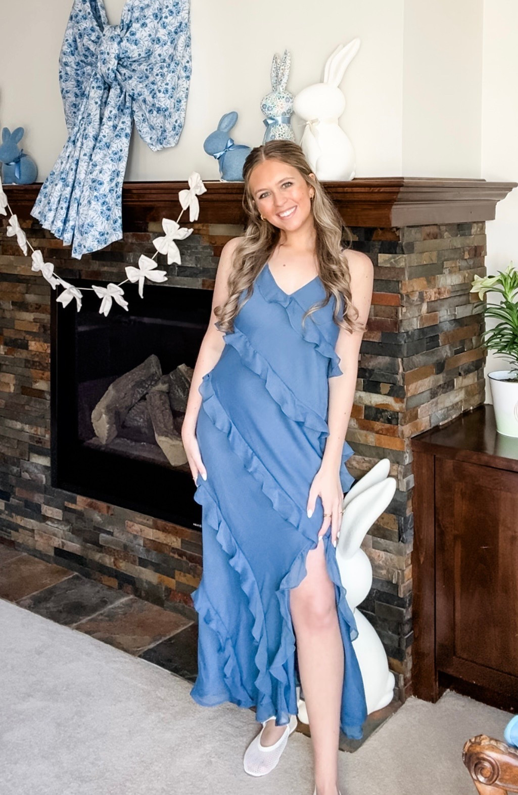 love the blue ruffle 💙💙

#LTKStyleTip #LTKParties #LTKFindsUnder50