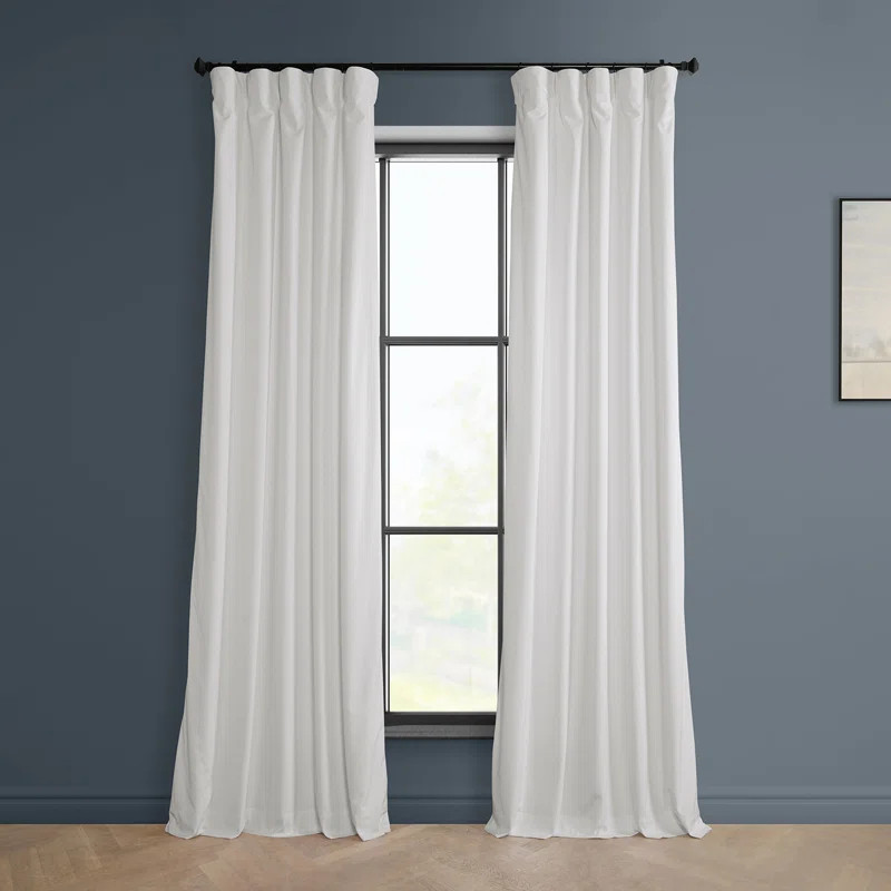 Matra Plush Velvet Curtains for Bedroom - Room Darkening Curtains for Living Room Window Single P... | Wayfair North America