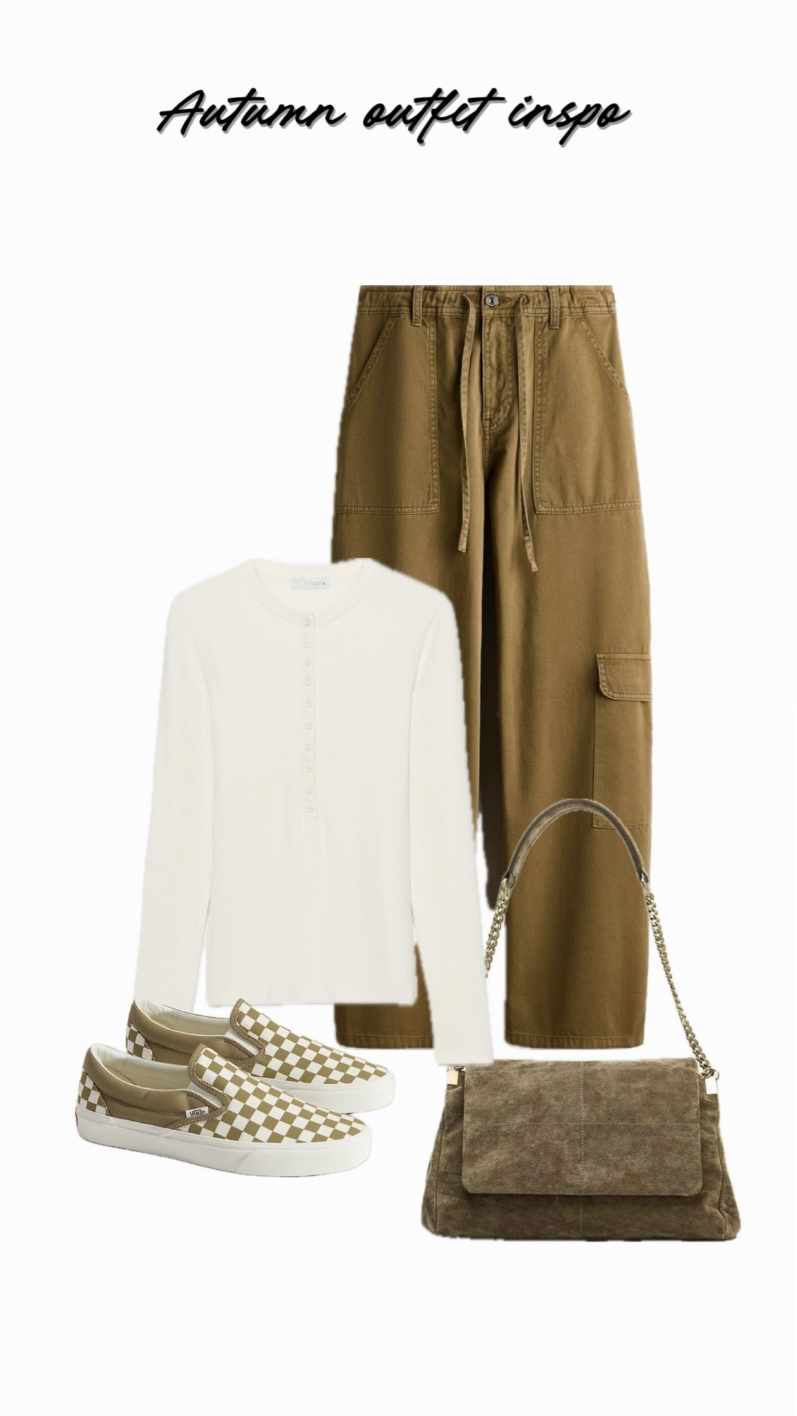 Autumn outfit inspo 
@Zara 
#zara #cargos #hm #vans