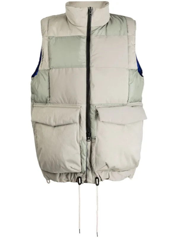 Sacai faux-suede Padded Gilet - Farfetch | Farfetch Global