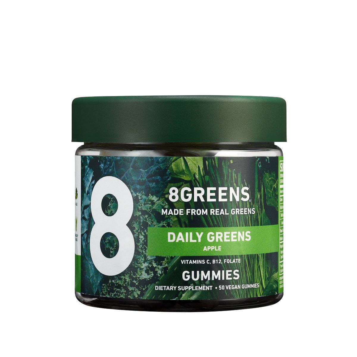 8Greens Daily Greens Vegan Gummies Dietary Supplement - Apple | Target