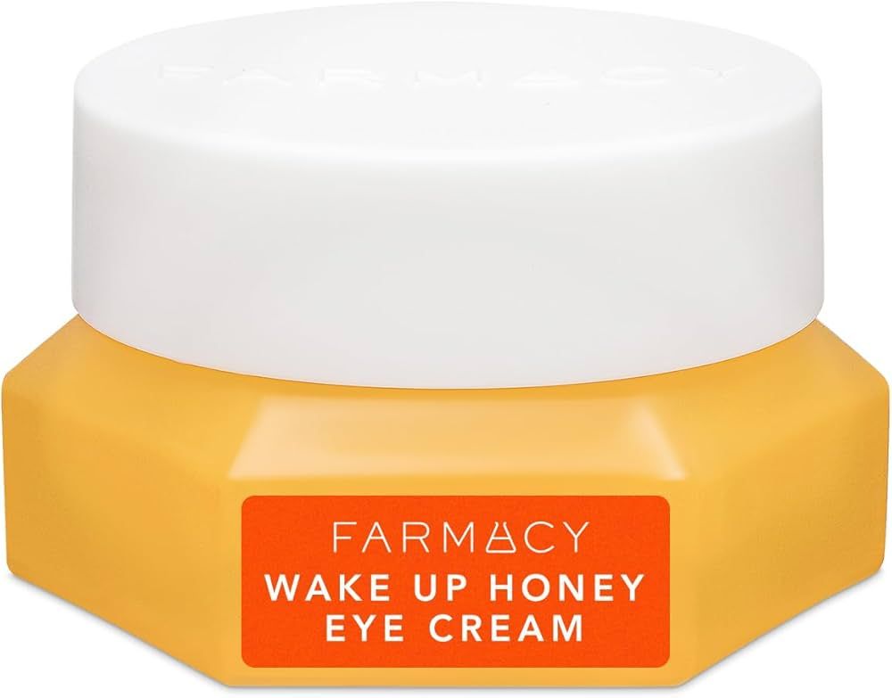 Farmacy Brightening Eye Cream - Wake Up Honey Under Eye Cream for Dark Circles + Puffiness - Caff... | Amazon (US)