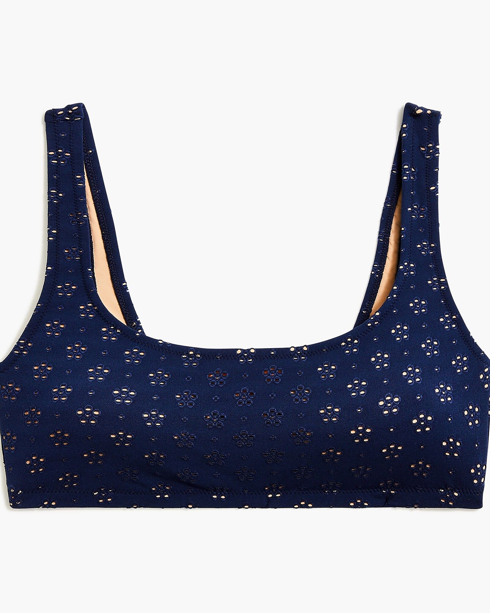 Eyelet scoop bikini top | J.Crew Factory