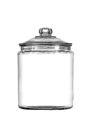 Anchor Hocking 1 Gallon Heritage Hill Glass Jar with Lid (4 piece, all glass, dishwasher safe) | Amazon (US)