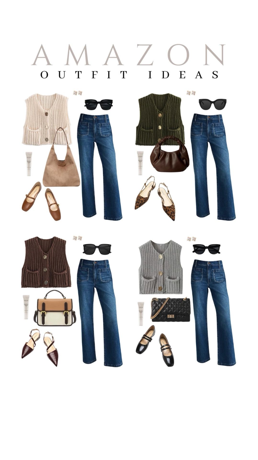 A chunky sweater vest is the perfect piece for those in-between days when it’s not too hot but not too cold! 
cozy vibes, fall fashion, wardrobe must have, trendy style, favorite finds, amazon fashion, affordable finds, casual outfit idea

#LTKStyleTip #LTKSeasonal #LTKU