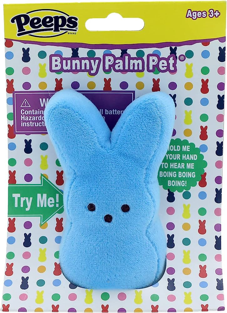 Animal Adventure | Peeps | Collectible Palm Pet Bunny | Blue | Amazon (US)