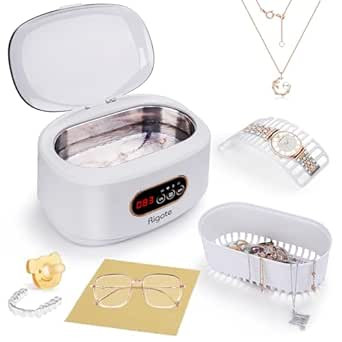 RIGATE Ultrasonic Jewelry Cleaner Machine（22.3oz/660ml）with Glasses Ring Silver Eyeglass Prof... | Amazon (CA)