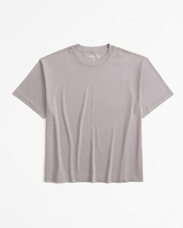 Women's Soft Drape Fabric Easy Tee | Women's Tops | Abercrombie.com | Abercrombie & Fitch (US)