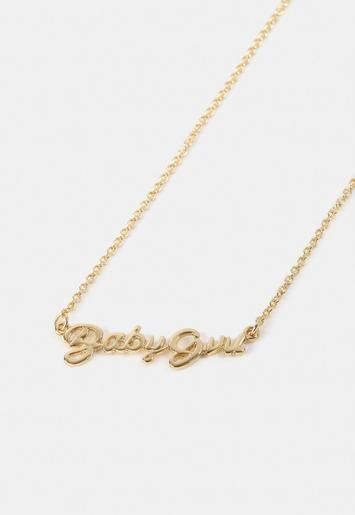 Missguided - Gold Look Baby Girl Ditsy Necklace | Missguided (UK & IE)