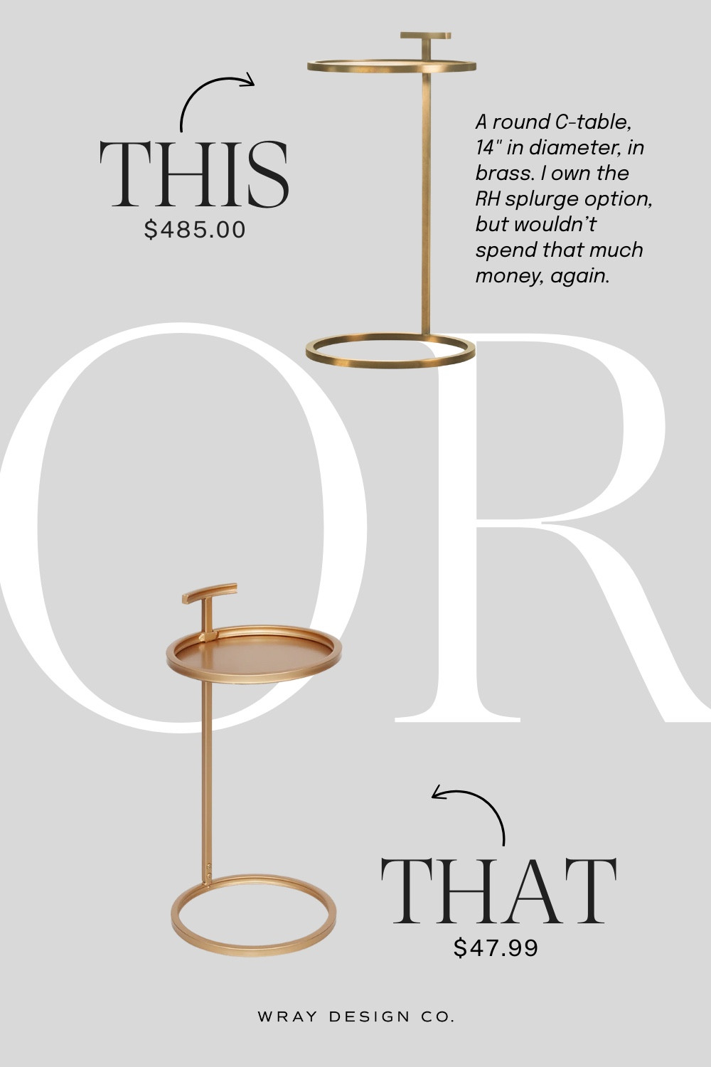 Your weekly look for less is here early! Featuring a round c-table. Will you splurge at RH are you buying the dupe at Wayfair (which is on SALE)… Let me know in the comments!

#LTKSaleAlert #LTKHome