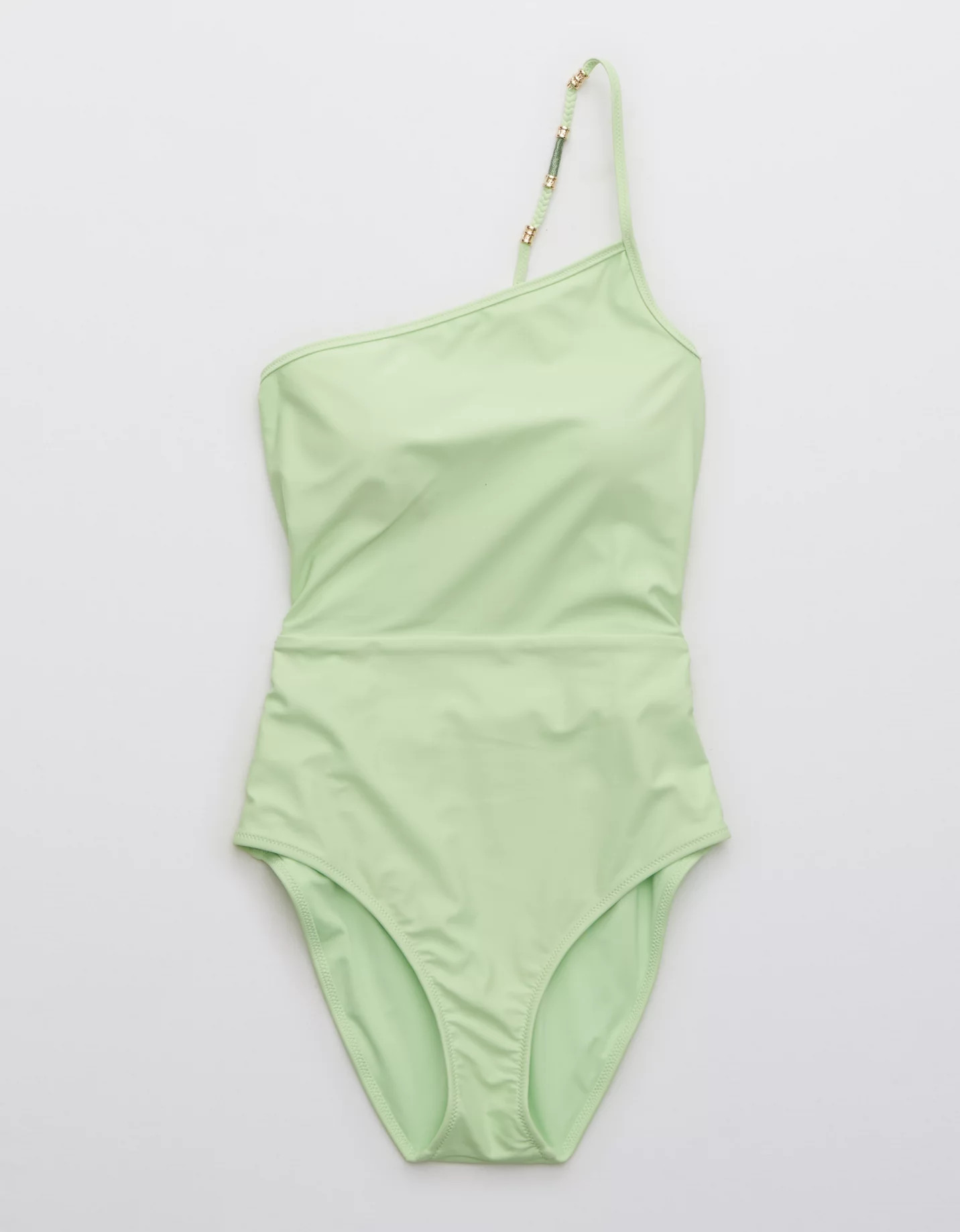 Aerie One Shoulder One Piece Swimsuit | American Eagle Outfitters (US & CA)