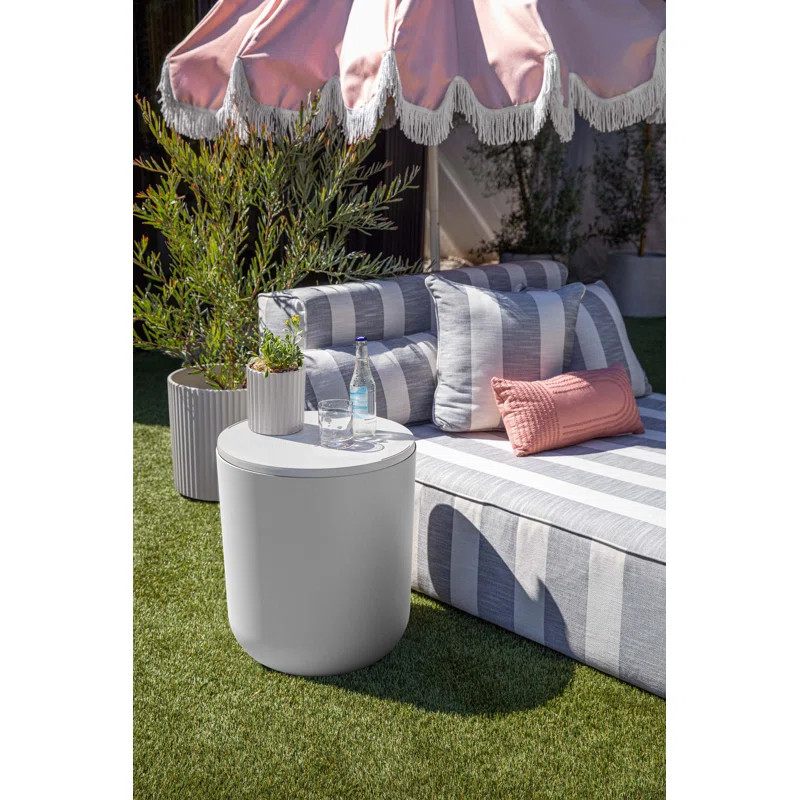 Kona Round Plastic Outdoor Side Table | Wayfair North America