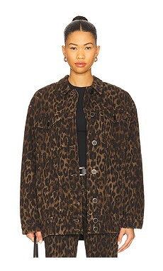 ALLSAINTS Willow Denim Jacket in Leppo Brown from Revolve.com | Revolve Clothing (Global)