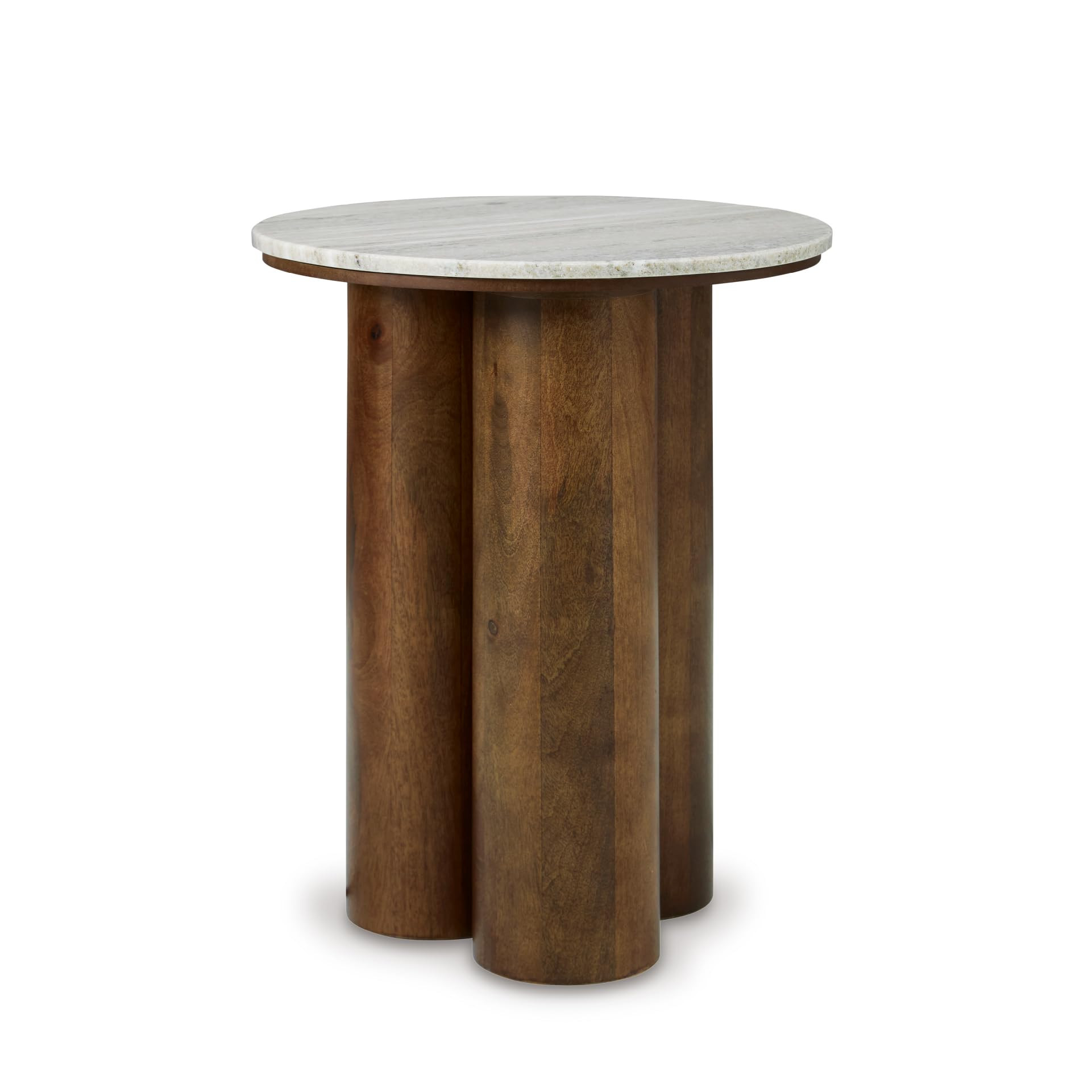 Signature Design by Ashley Henfield Contemporary Accent Table with Cylindrical Legs, Beige & Ligh... | Amazon (US)