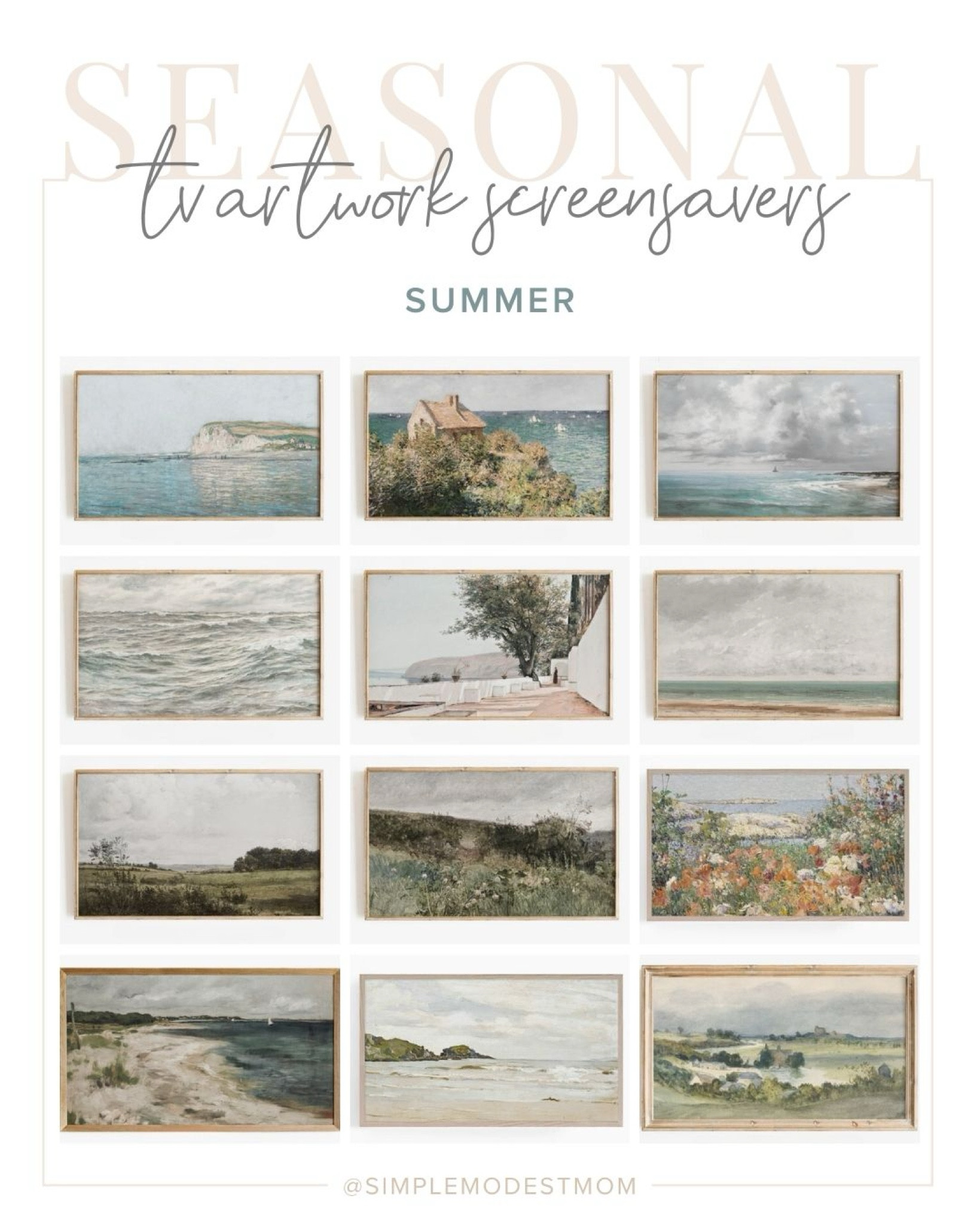 summer | seasonal artwork for your frame tv, smart tv screensavers

#LTKhome #LTKSeasonal #LTKfindsunder50