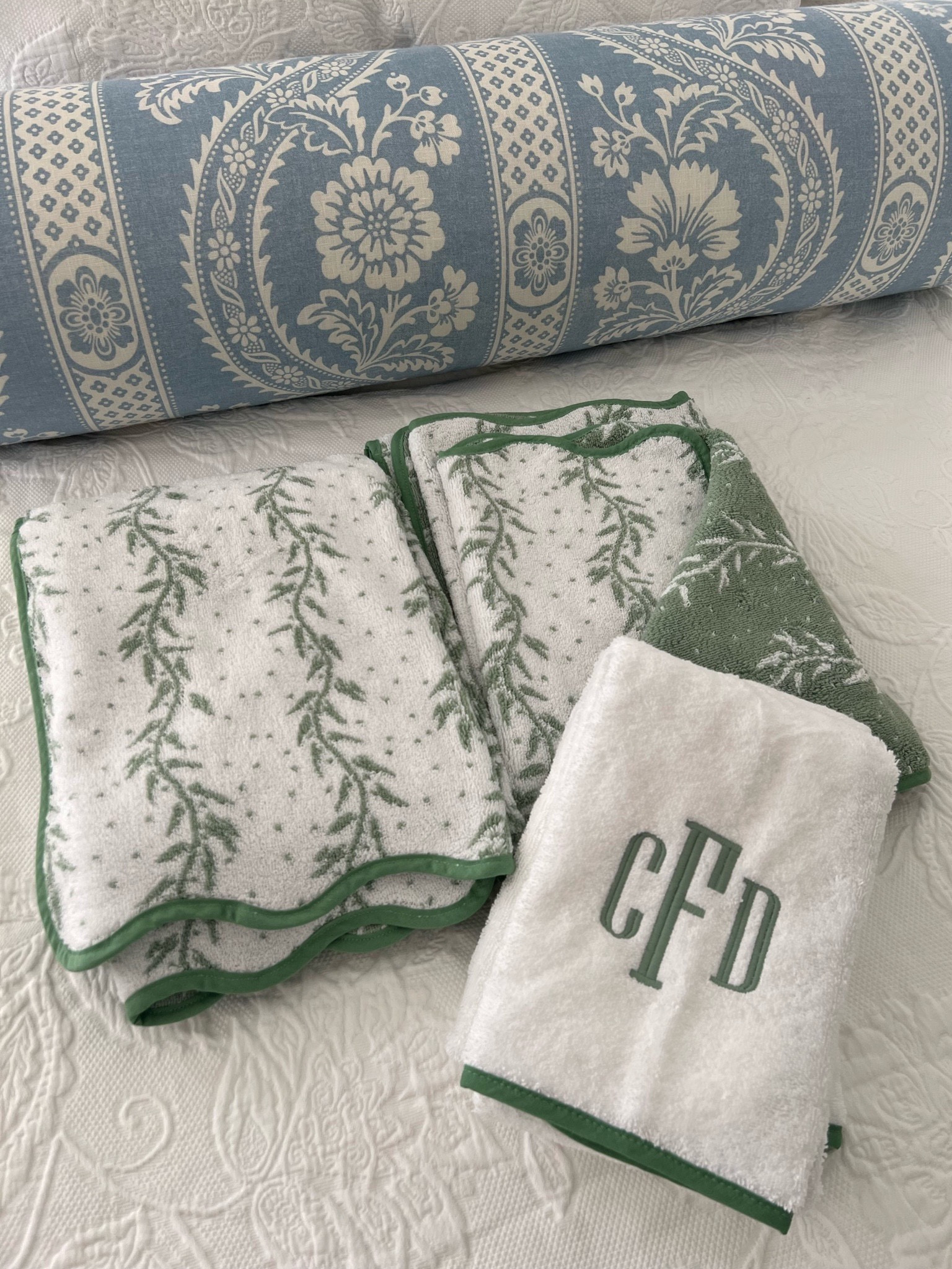 Piped Edge Hand Towels (pair) curated on LTK