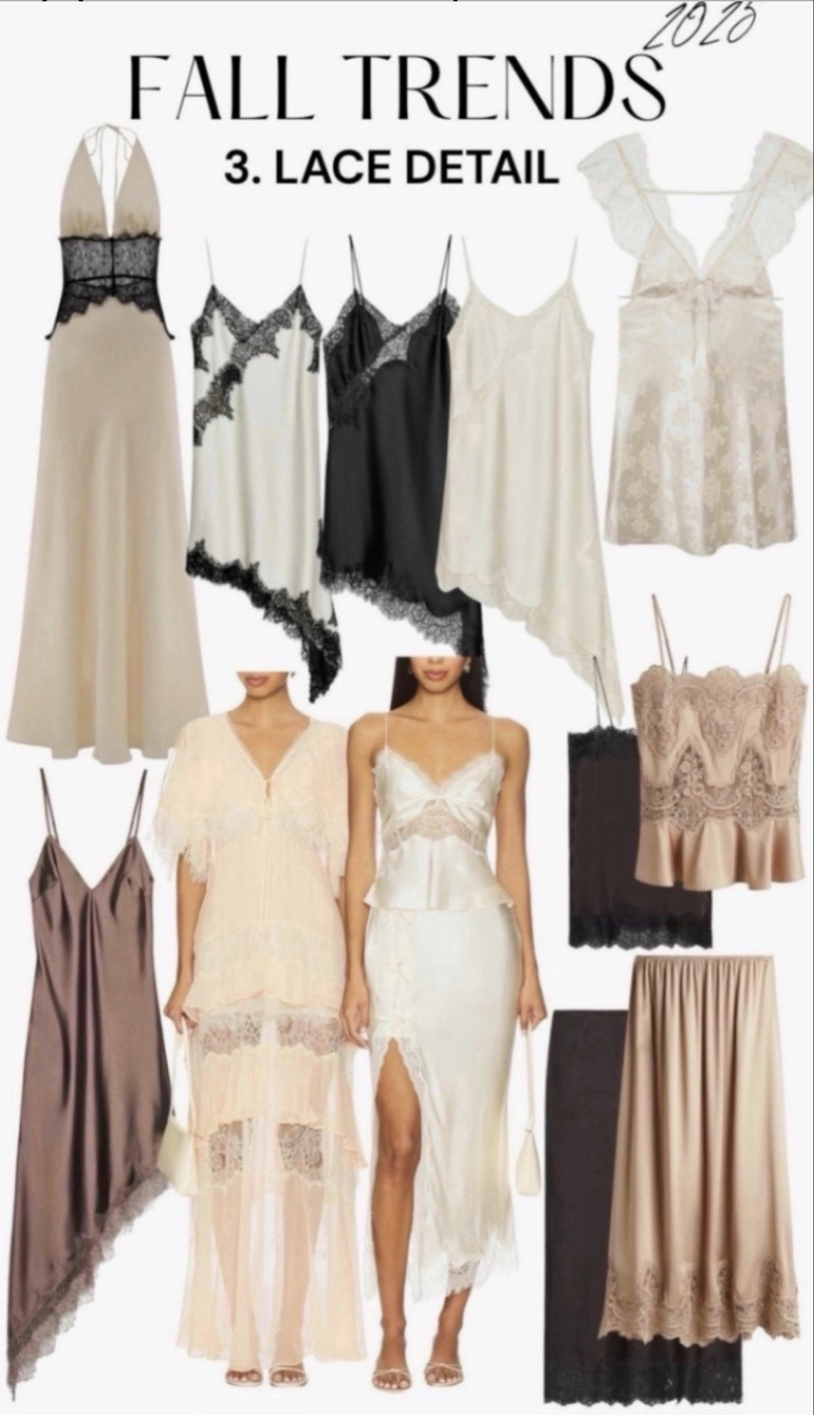 Fall trends 2025: lace detail. Shop tops, skirts and dresses with a lace detail. 
#lace #lacedress #silkdress #laceskirt #skirt #top #dress #falltrends 




#LTKFindsUnder100 #LTKSeasonal #LTKFindsUnder50