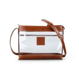 Clear Norfolk Crossbody - British Tan Florentine | Barrington Gifts