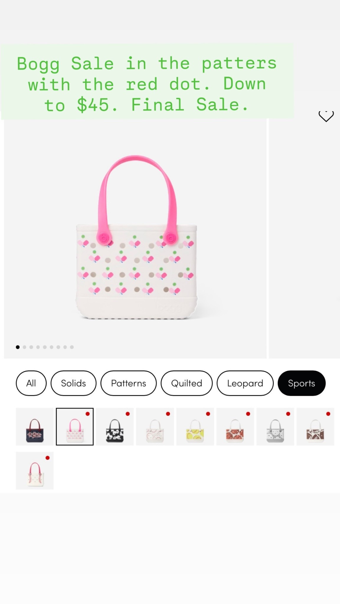 Bogg sale bags down to $45 for the smallest size!

Bogg bag / Bogg bag / Easter basket / beach bag / sale 

#LTKValentine #LTKKids