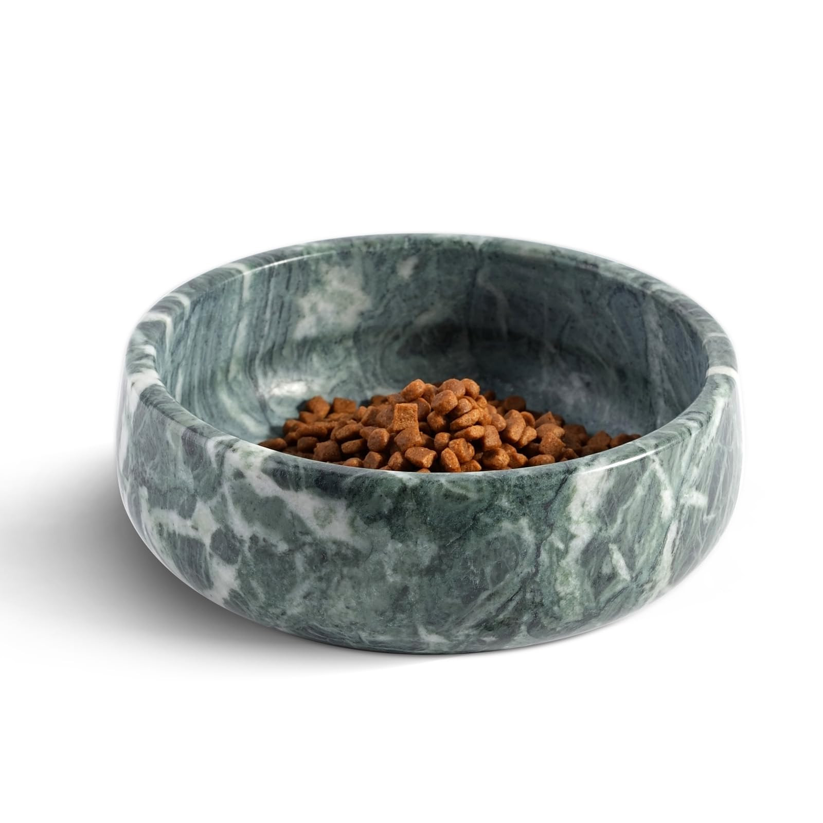 Natural Marble Dog Bowl, 5lbs Non-Slip Cat and Dog Food Bowl Dish, Non-Tipping Weighted Puppy Pet... | Amazon (US)