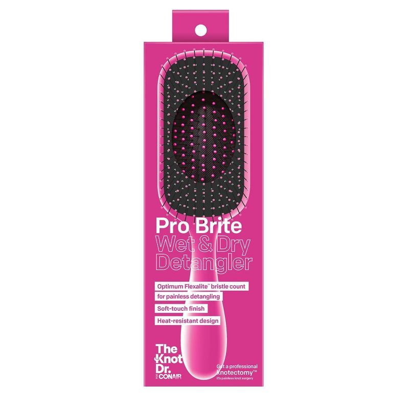 Conair The Knot Dr. for Conair Pro Detangling Hair Brush - Pink | Target