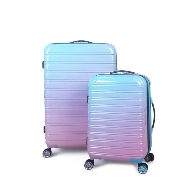 iFLY Hard Sided Luggage Fibertech 2 Piece Set, 20" Carry-On Luggage and 28" Checked Luggage, Cott... | Walmart (US)