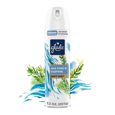 Glade Room Spray Deodorizer Air Fresheners - Sea Mist & Cypress - 7.3oz: Paraben-Free, Dye-Free, Suitable For Spring/Summer | Target