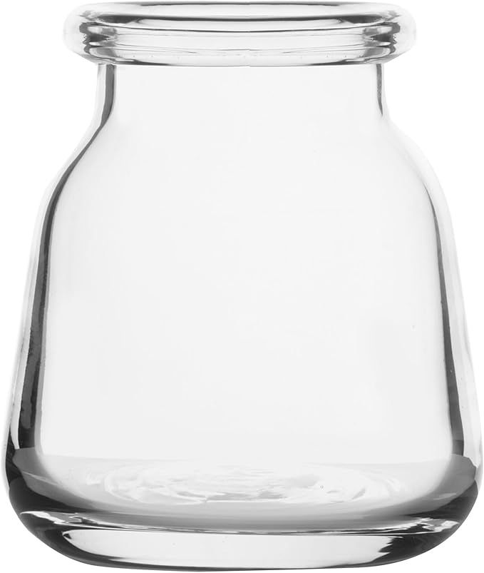 Elements Glass Milk Bottle Vase, for Use with Dried or Faux Flowers and Greenery, 4.2x4.2x4.72 In... | Amazon (US)