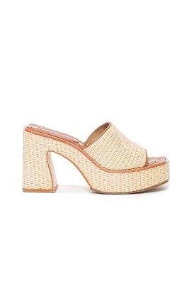 Bernardo Kenny Raffia Platform Heels | Anthropologie (US)