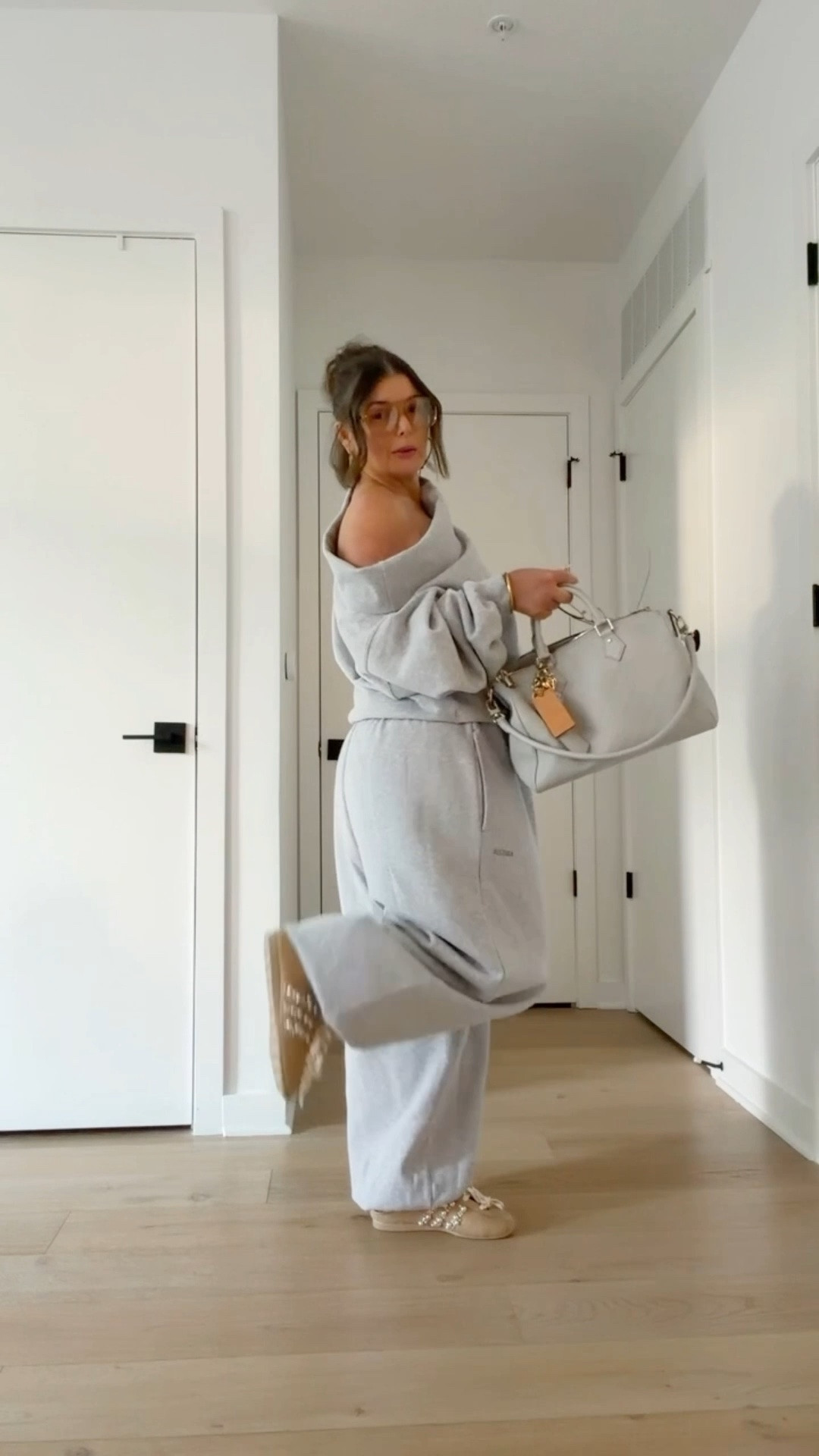 So I found my sweatsuit of the season. I got the grey in last week and ordered the chocolate brown and black right away. We know I’m selfish and had to make sure I got mine before I shared.

To get this fit I sized up twice in the pants and got my true size in the top.

#LTKootd #LTKgrwm #LTKOver40