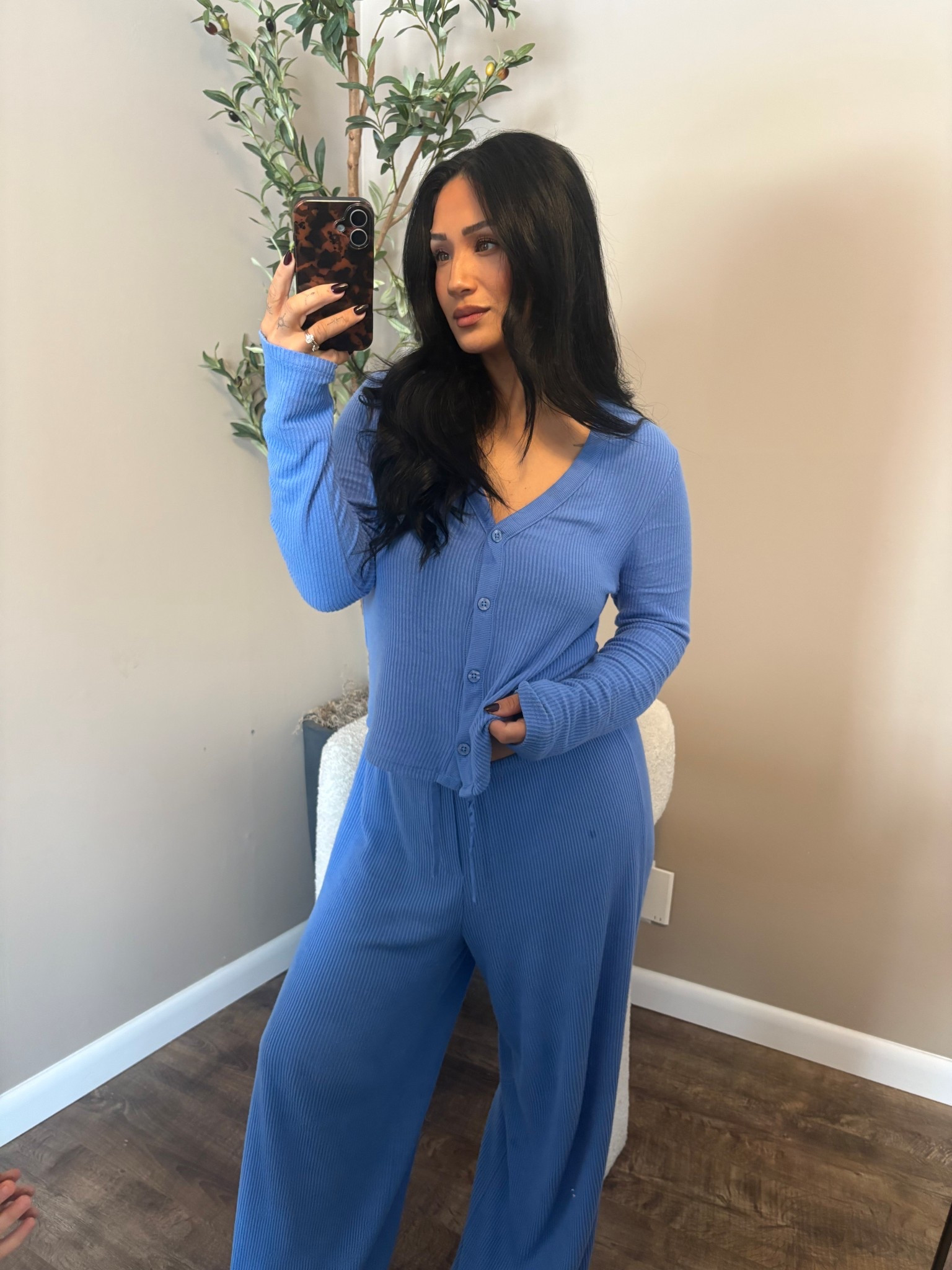 1 Thing about me, I will ALAYS want matching pajamas. 

These are SO soft and this color 🦋

Wearing a small in both  #targetstyle