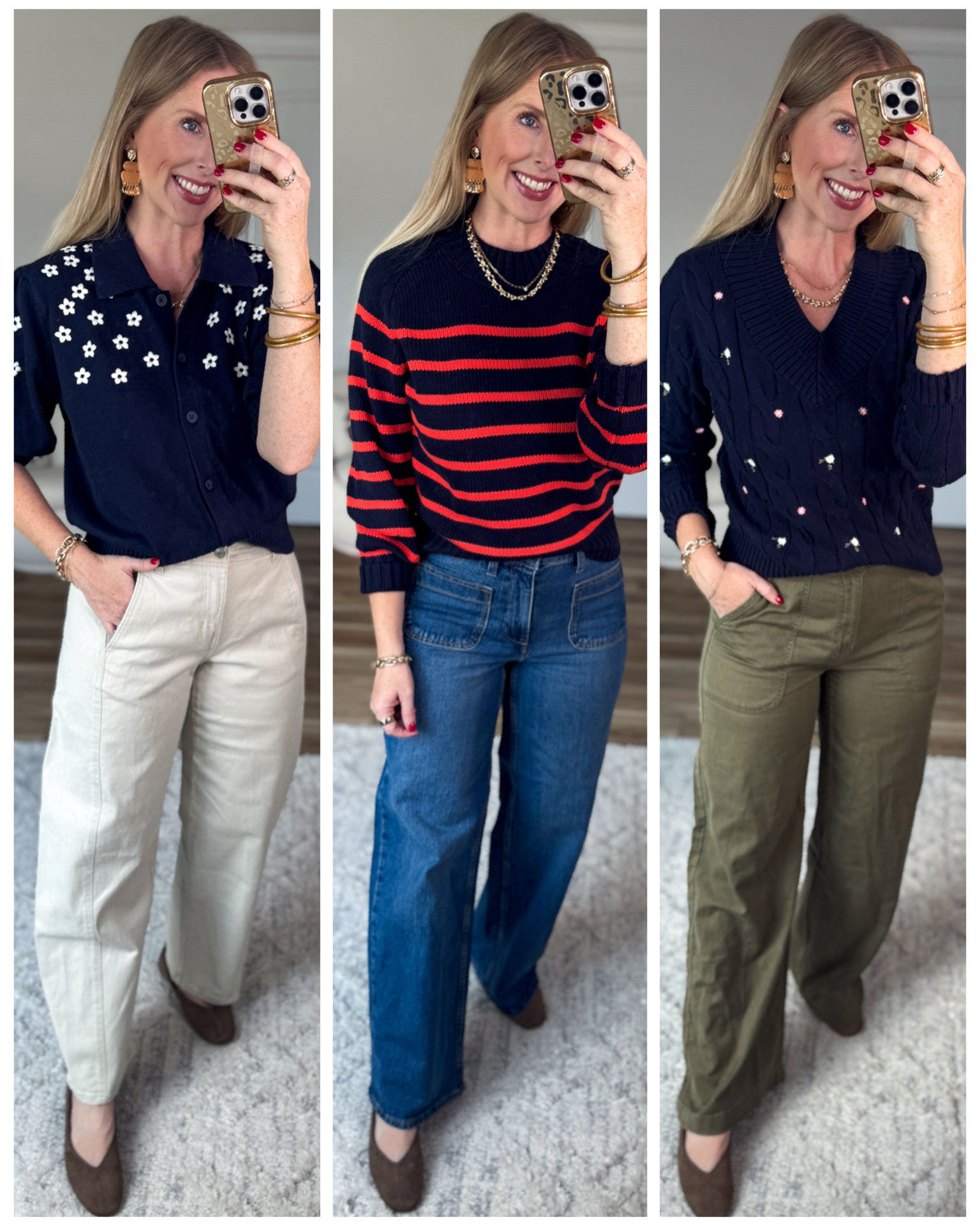 Daily try on, Walmart outfit, Walmart fashion, Walmart try on, free assembly, navy sweater

#LTKootd