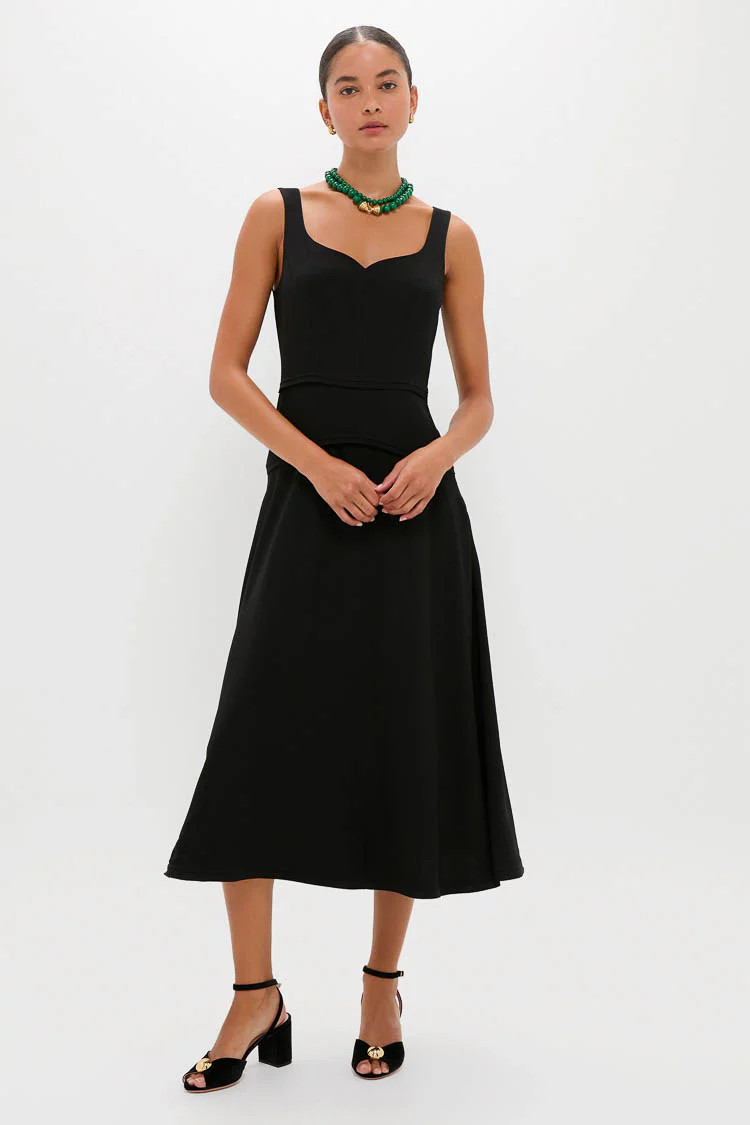 Noir Vivi Sweetheart Neckline Midi Dress | Tuckernuck (US)